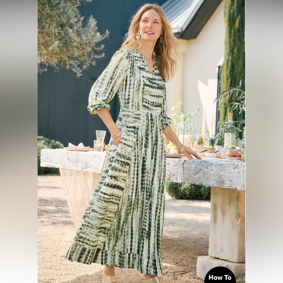 Soft Surroundings Dresses & Skirts - Soft Surroundings Alejandra Tie Dye‎ Maxi Dress 2x